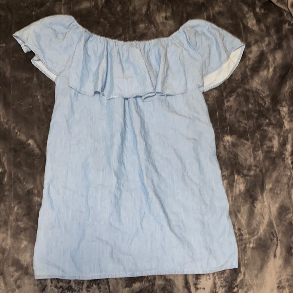 Blue Jean off the shoulder shirt/dress